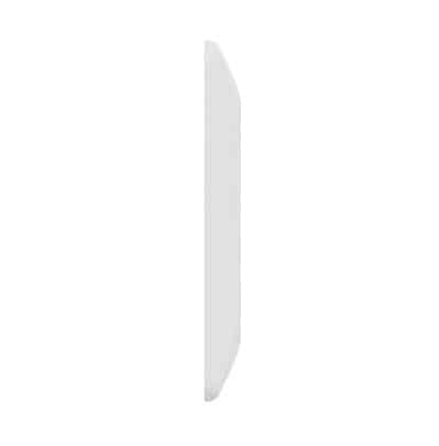 Rama decorativa pentru priza simpla Schneider Asfora, alb lucios, 83x83 mm