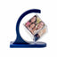 Rama foto cub magnetic rotativ cu 6 poze 6x6 cm, albastru, 15x7x15 cm