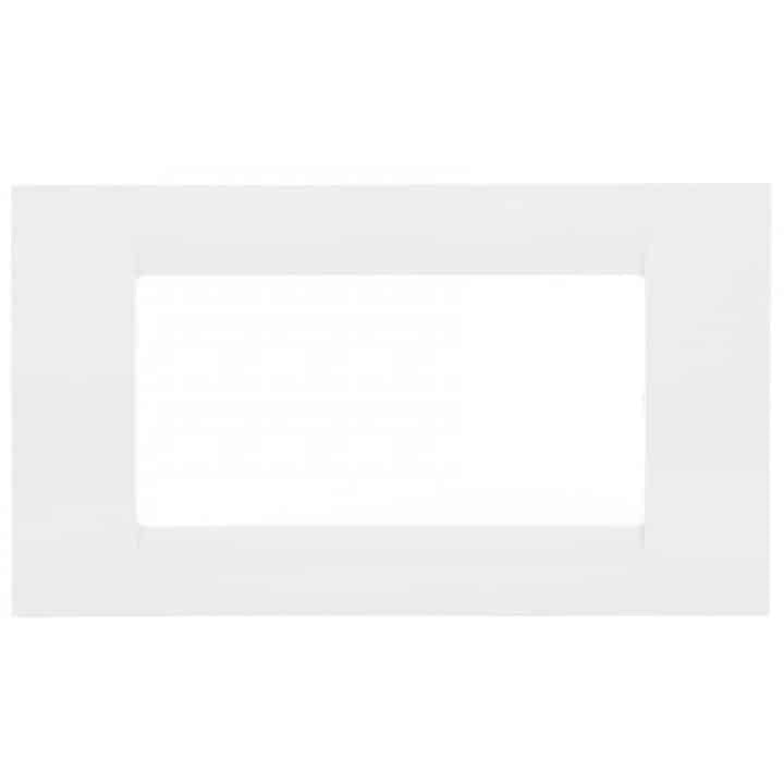 Rama ornament 4 module, plastic alb, design modular italian