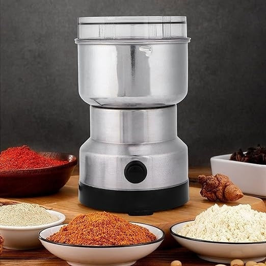 Rasnita cafea si condimente, putere 150W, capacitate 100g, carcasa din inox, argintiu