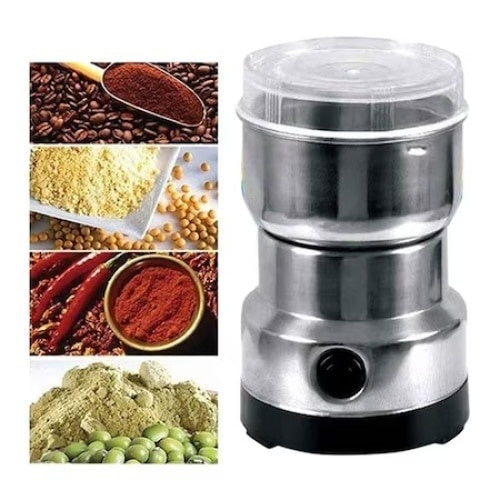 Rasnita cafea si condimente, putere 150W, capacitate 100g, carcasa din inox, argintiu