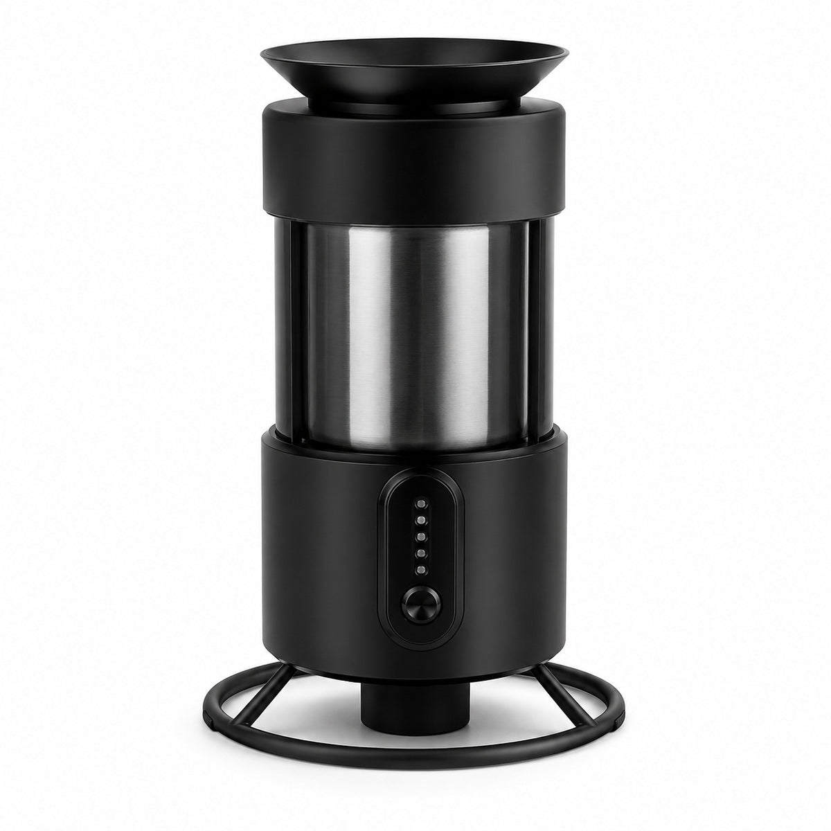Râșniță Electrică Portabilă pentru Cafea și Condimente, Negru-Inox – imagine principală