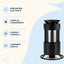 Râșniță Electrică Portabilă pentru Cafea și Condimente, Negru-Inox – imagine 3