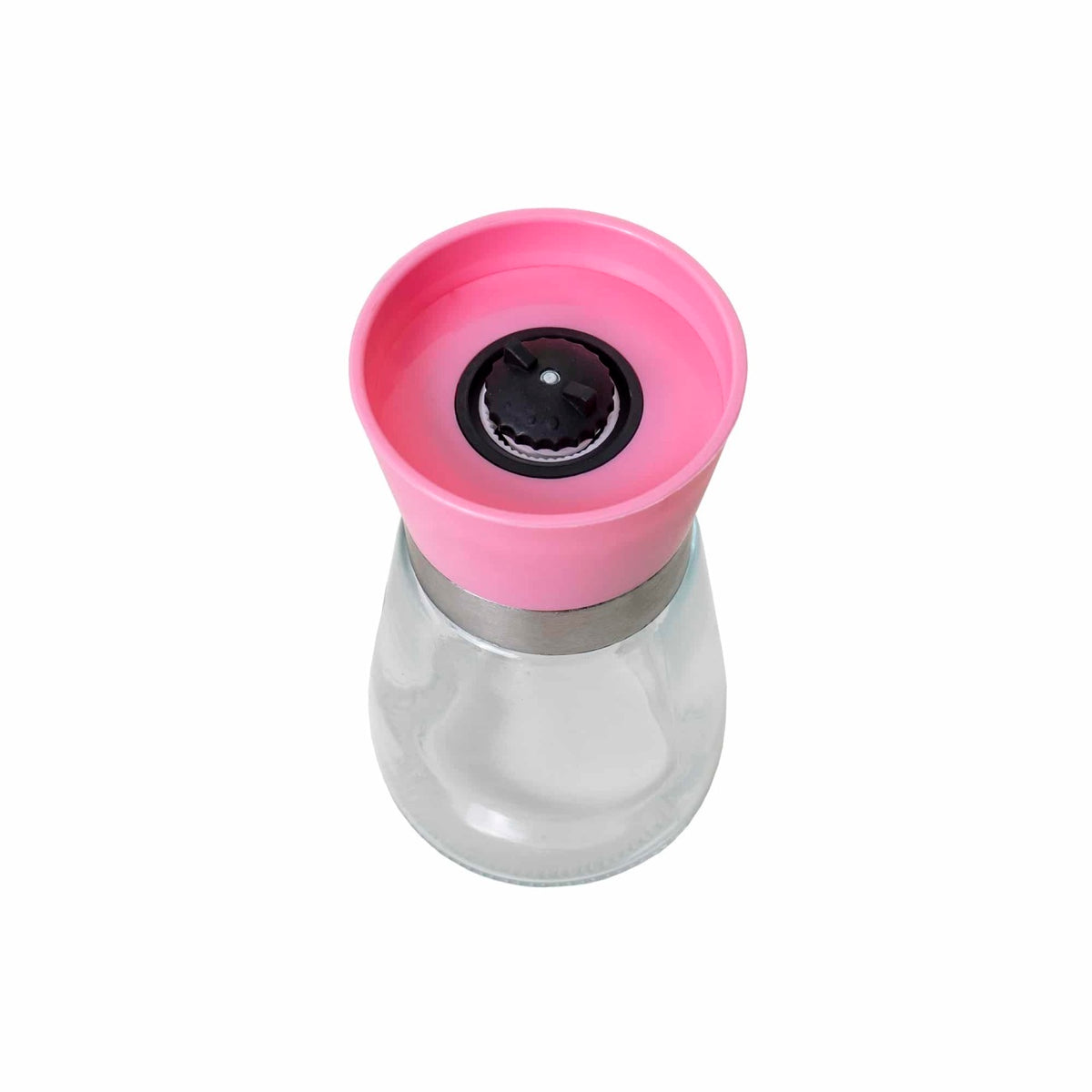 Rasnita manuala pentru sare si piper, 13 cm, roz