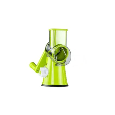 Razatoare multifunctionala, pentru legume, fructe, nuci, ciocolata, cu 3 lame interschimbabile, din otel inoxidabil si plastic, verde