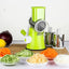 Razatoare multifunctionala, pentru legume, fructe, nuci, ciocolata, cu 3 lame interschimbabile, din otel inoxidabil si plastic, verde