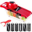 Razatoare Si Feliator FOXMAG24, Legume/Fructe, 6 in 1, rosu