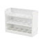 Recipient depozitare oua, cu 3 nivele, capacitate 30 de oua, din plastic, dimensiuni 25x10x18 cm, alb