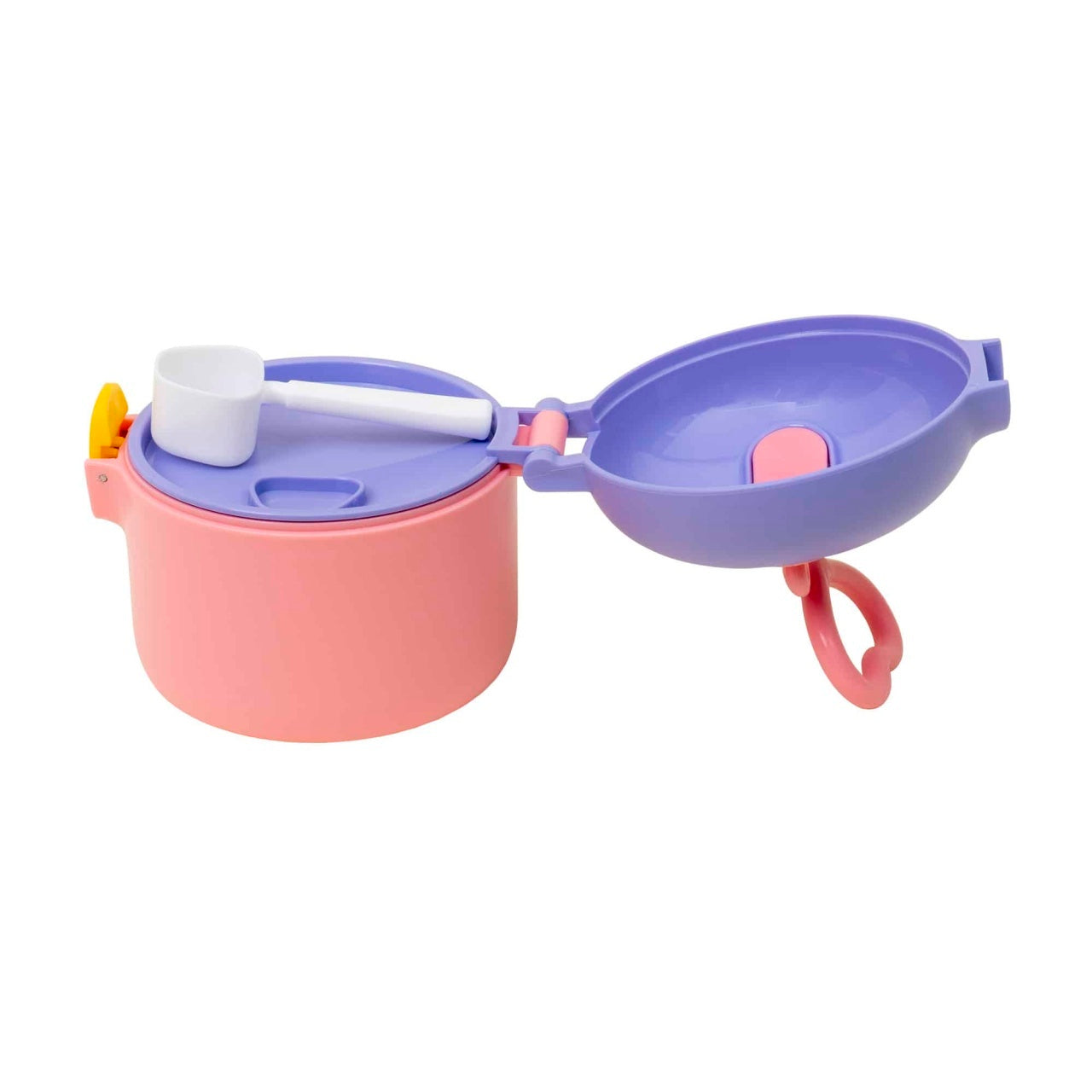 Recipient pentru lapte praf 250ml, roz, 9x9.5cm, usor de utilizat