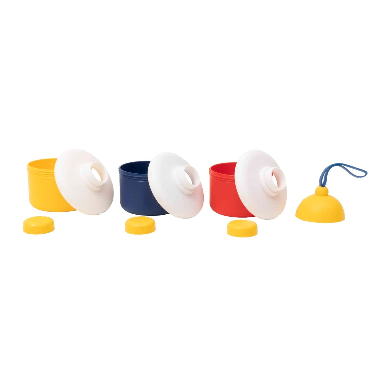 Recipient pentru lapte praf cu 3 compartimente, 20x7.5 cm, material PP