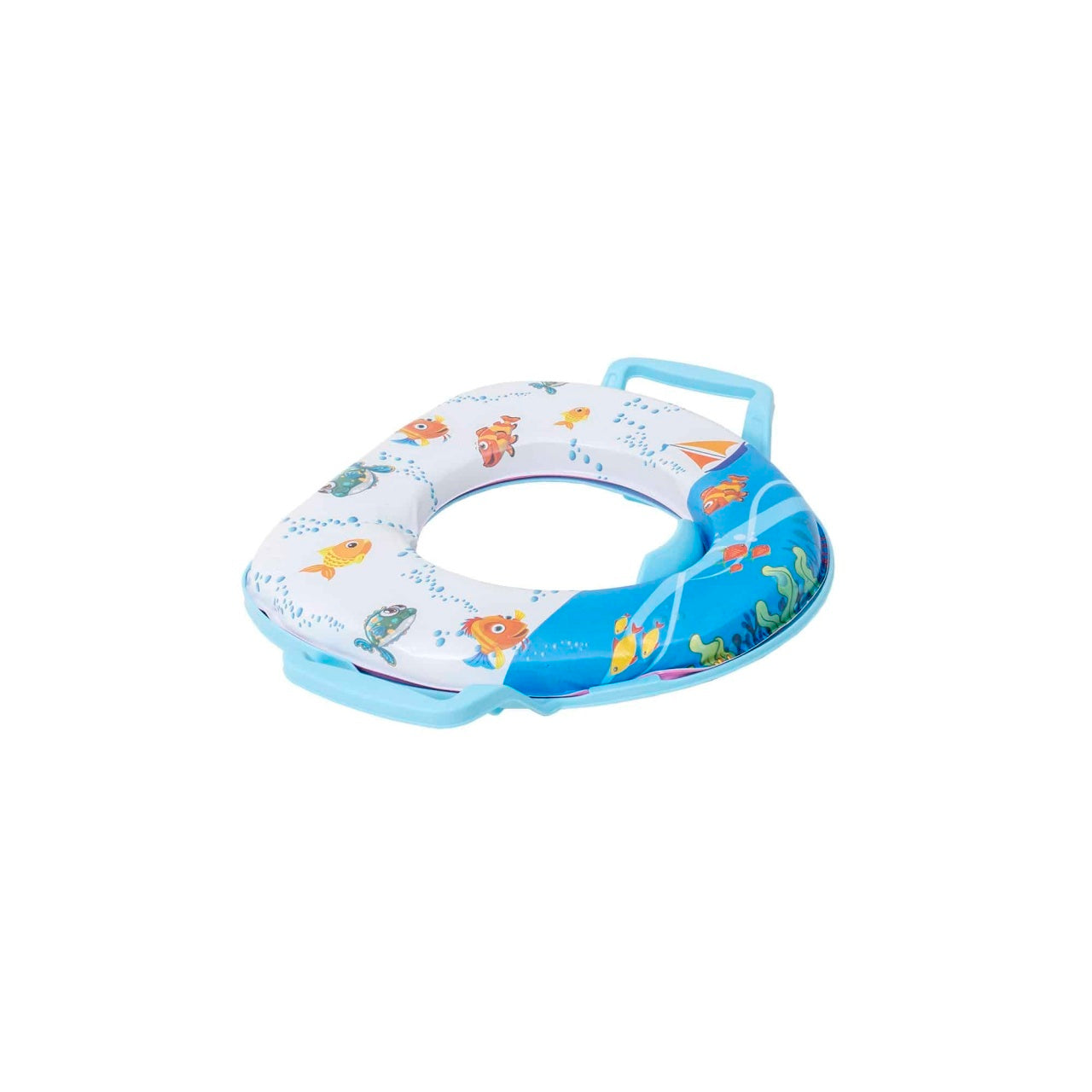 Reductor WC copii cu manere si burete moale, dimensiuni 30x28 cm