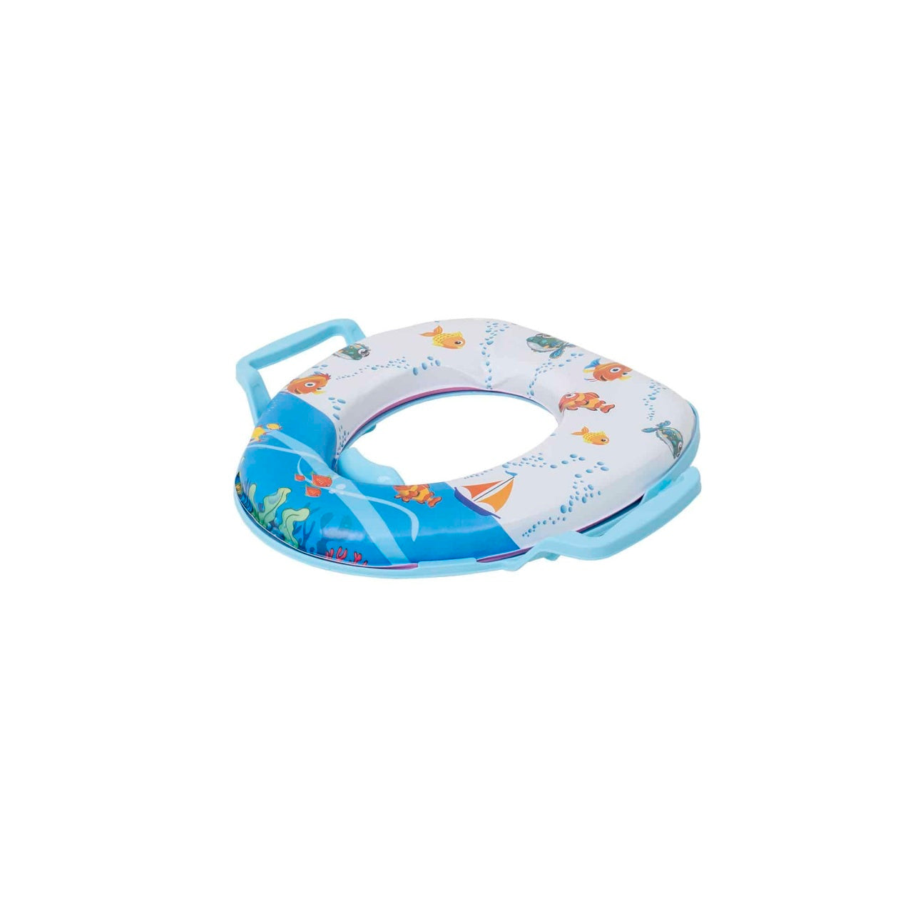 Reductor WC copii cu manere si burete moale, dimensiuni 30x28 cm