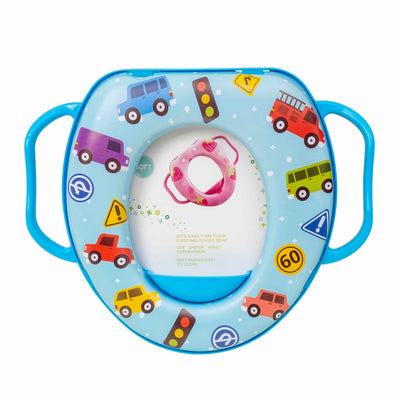 Reductor WC pentru baieti cu manere si burete moale, dimensiuni 30x28 cm