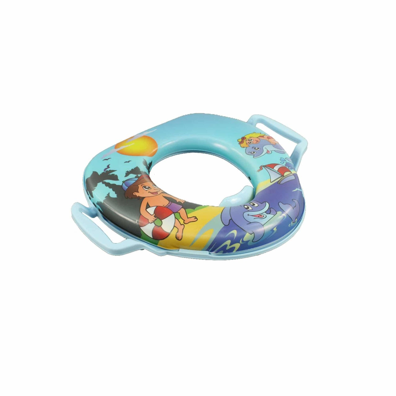 Reductor WC pentru copii cu manere si burete moale, 30x28 cm