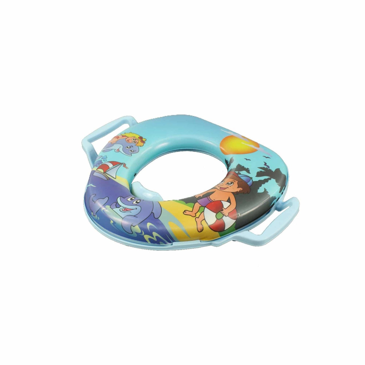 Reductor WC pentru copii cu manere si burete moale, 30x28 cm
