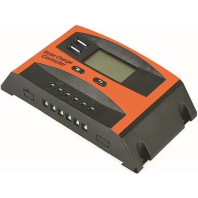 Regulator solar, FOXMAG24, 30A, 13,8 V/27,6 V, 12v/24V, LCD, portocaliu