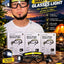 Lanternă tip ochelari LED + COB W6131-3, cu senzor – imagine 3