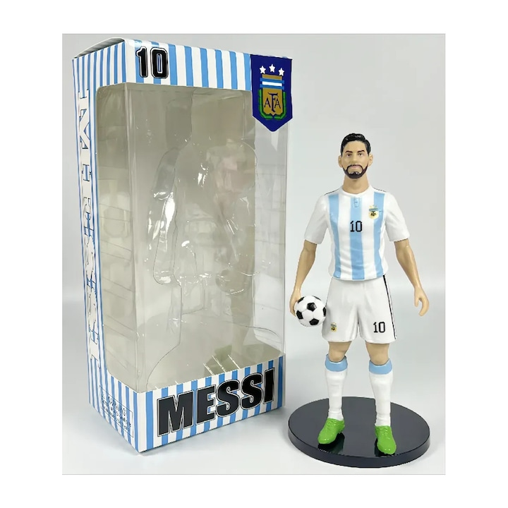 Figurină Lionel Messi Stil C în Cutie – PVC Premium, Design Multicolor cu Detalii Bogate