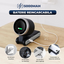 Ventilator portabil pliabil cu afișaj HD, ventilator reîncărcabil USB-C reglabil cu 5 viteze pentru călătorii în aer liber