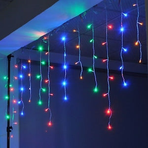 Instalație LED tip țurțuri, 2000 LED-uri, 100 m, multicoloră – imagine 2