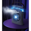 Ventilator de racire, portabil, 3 viteze, umidificare prin ceata, unghi reglabil, lumina de noapte, USB, 550mL, alb