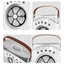 Ventilator de racire, portabil, 3 viteze, umidificare prin ceata, unghi reglabil, lumina de noapte, USB, 550mL, alb