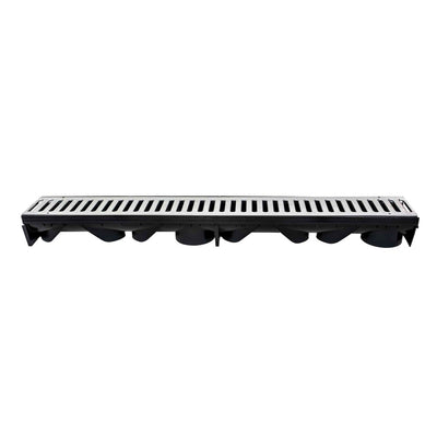 Rigola cu capac zincat, 100x13 cm, culoare negru