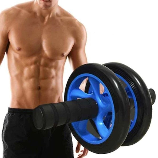 Roata abdomene FOXMAG24 pentru fitness, aparat pentru exercitii, maner spuma