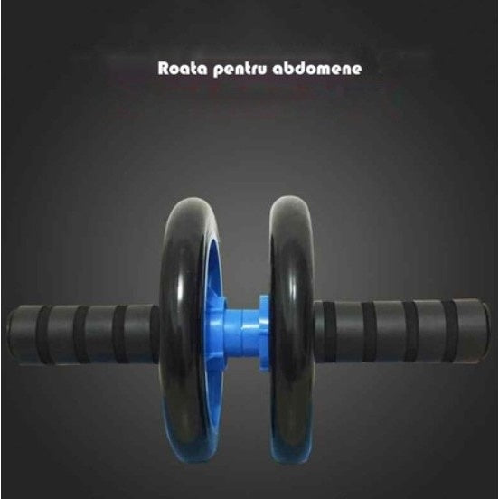 Roata abdomene FOXMAG24 pentru fitness, aparat pentru exercitii, maner spuma