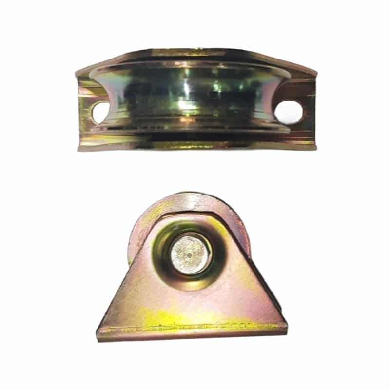 Roata de rulare tip U, 80mm, otel galvanizat pentru usi glisante si porti culisante