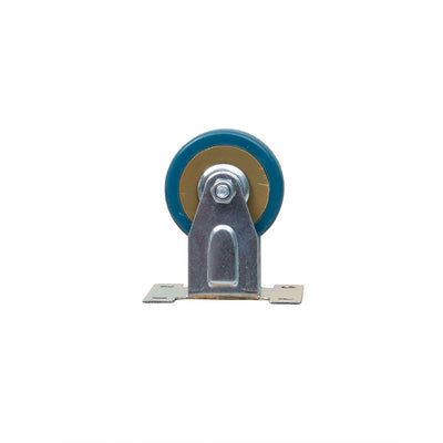 Roata mobila cauciuc 2.5 inch, suport 9.7x5.7 cm, albastru