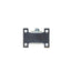 Roata mobila cauciuc 2.5 inch, suport 9.7x5.7 cm, albastru