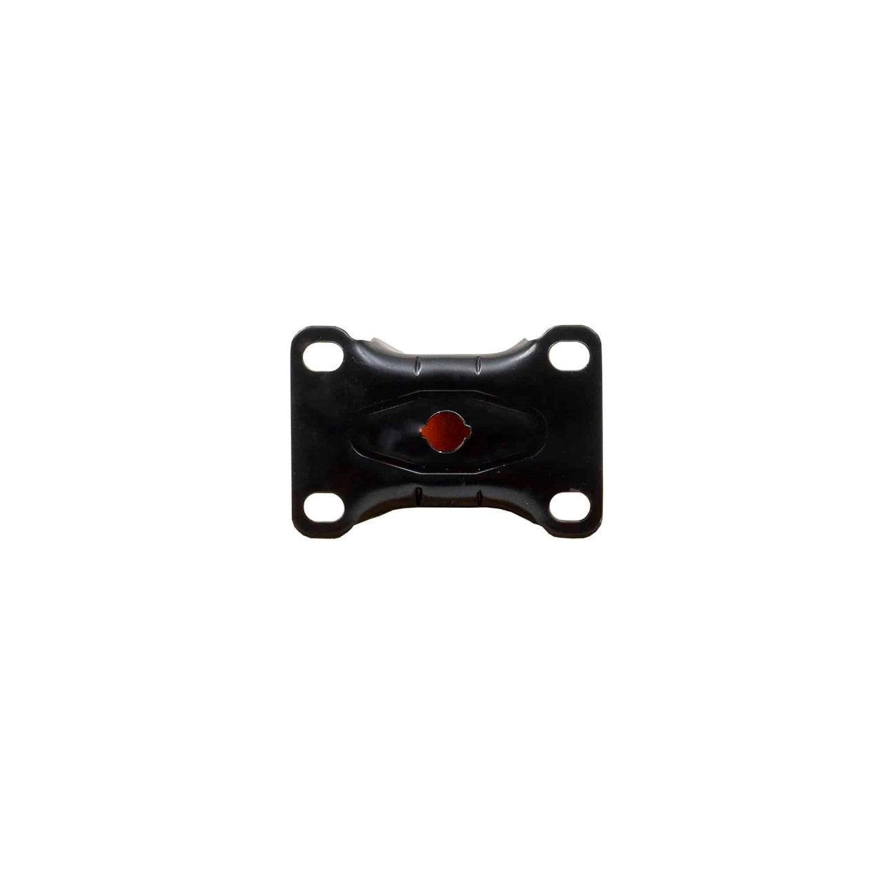 Roata mobila din cauciuc 2.5 inch, portocaliu, suport 9.5x6.5 cm