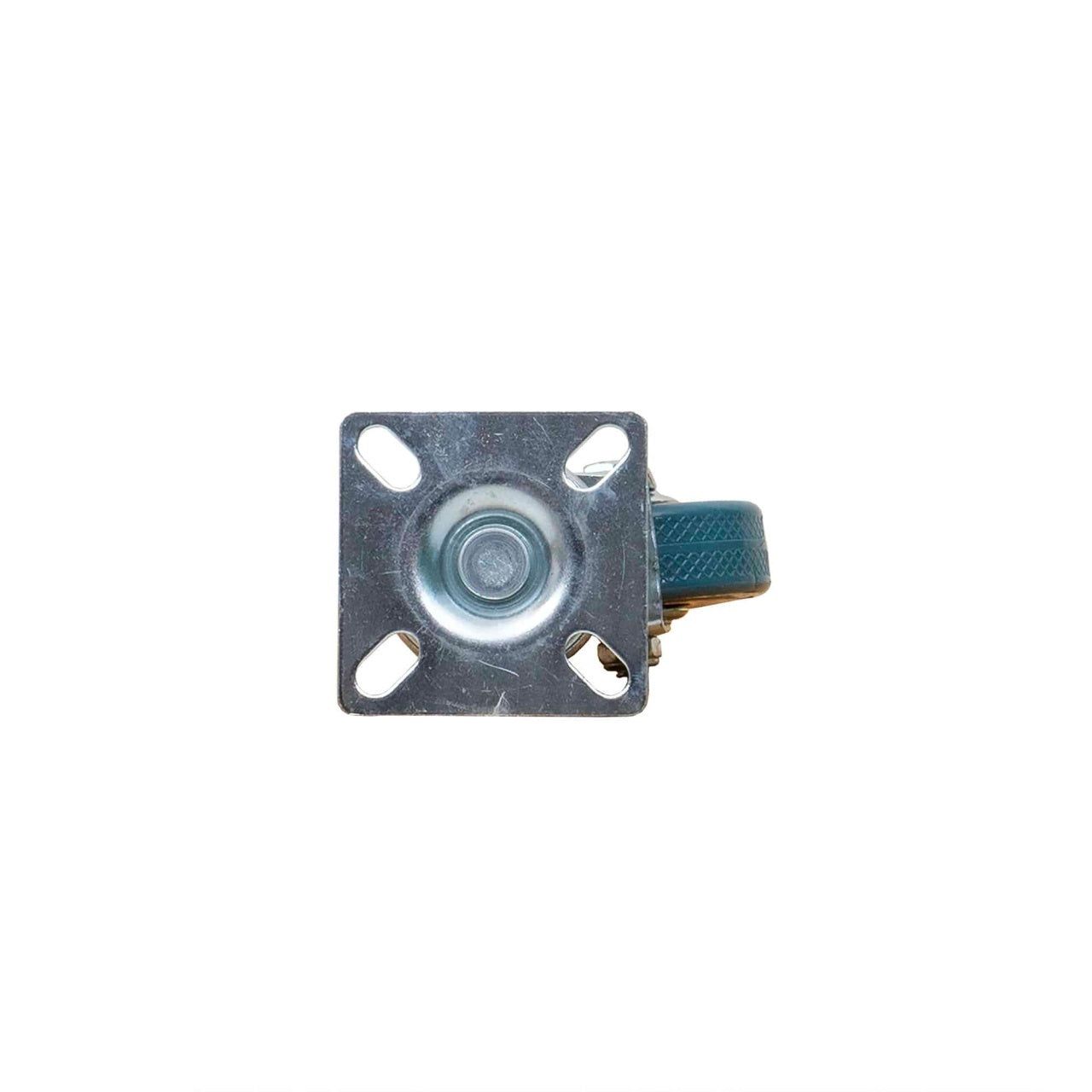 Roata mobila pivotanta 2 inch, cauciuc albastru, suport 5x5 cm