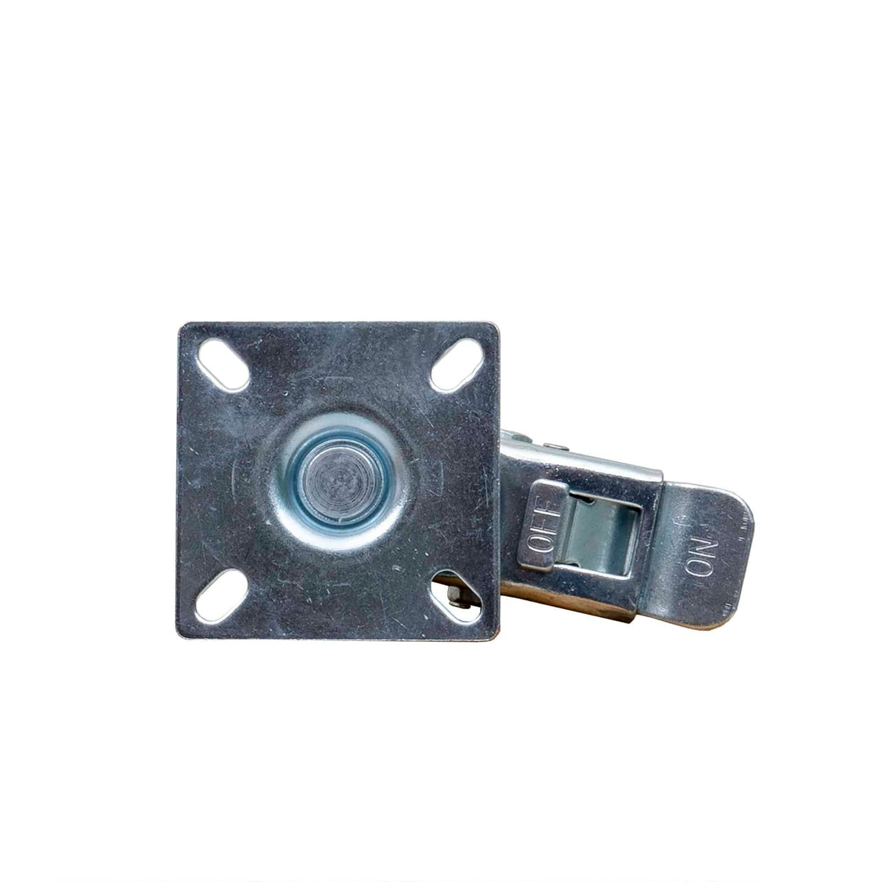 Roata mobila pivotanta cu frana, cauciuc, 2.5 inch, albastru