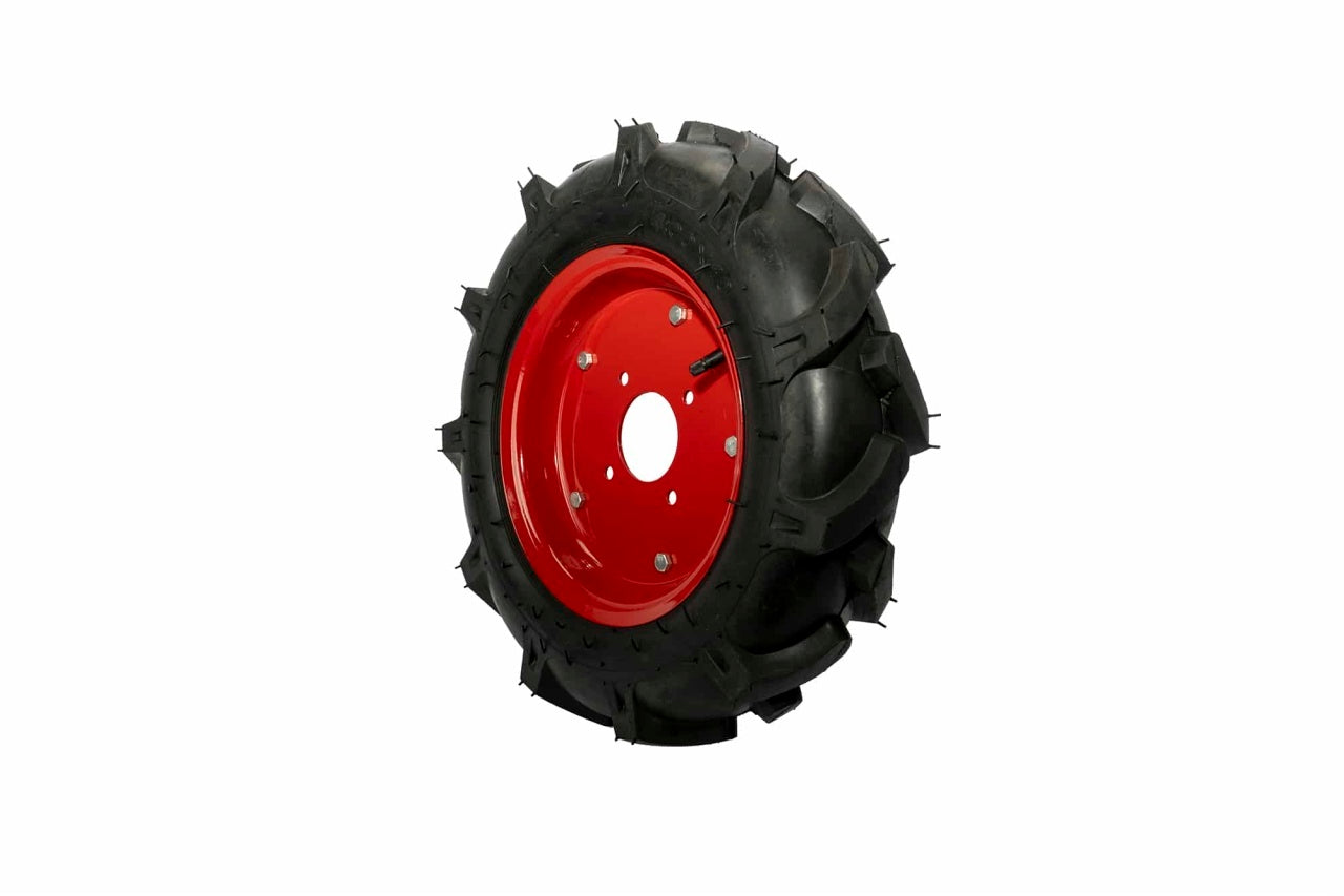 Roata motocultor cauciuc 4.00-10 cu valva, pentru micro-utilaje
