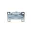 Roata pentru mobila, rola cauciuc 3 inch, albastru, suport 9.8x5.7 cm