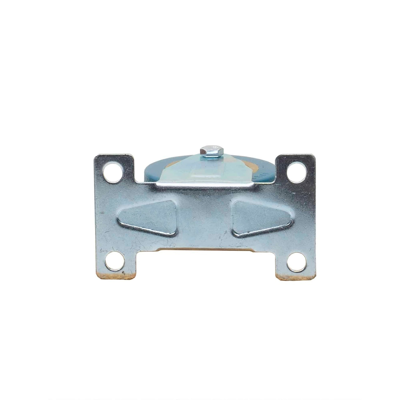 Roata pentru mobila, rola cauciuc 3 inch, albastru, suport 9.8x5.7 cm
