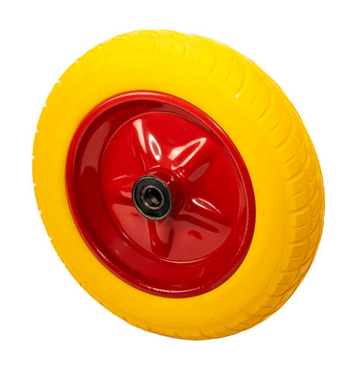 Roata pentru roaba din spuma poliuretanica, diametru 34 cm, cu ax subtire