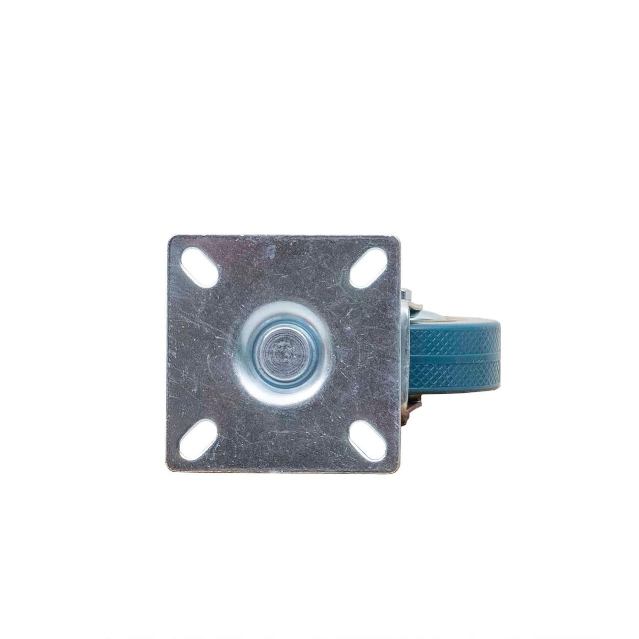 Roata pivotanta pentru mobila, cauciuc, 2.5 inch, albastru