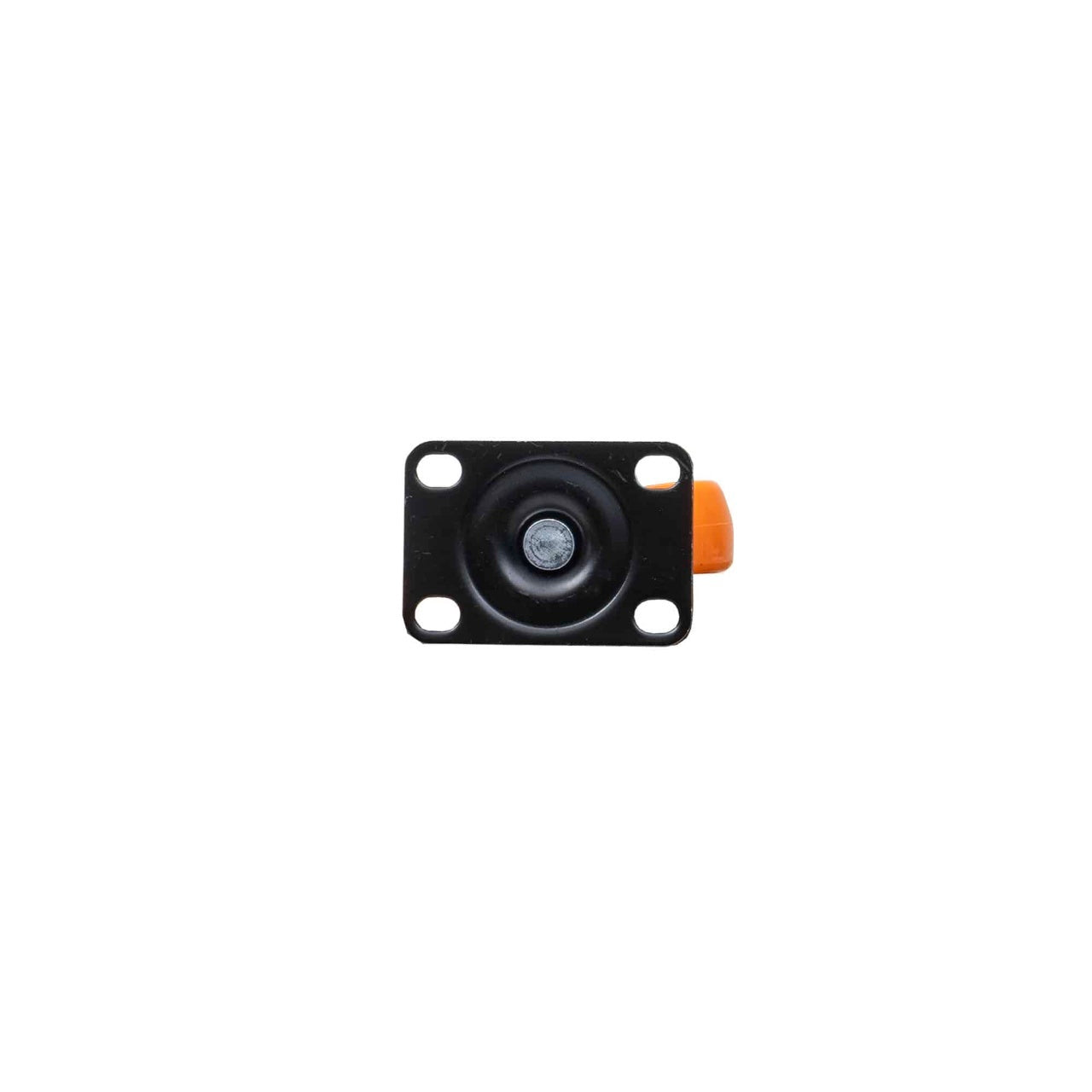 Roata pivotanta pentru mobila, cauciuc 2 inch, portocaliu, suport 7x5 cm