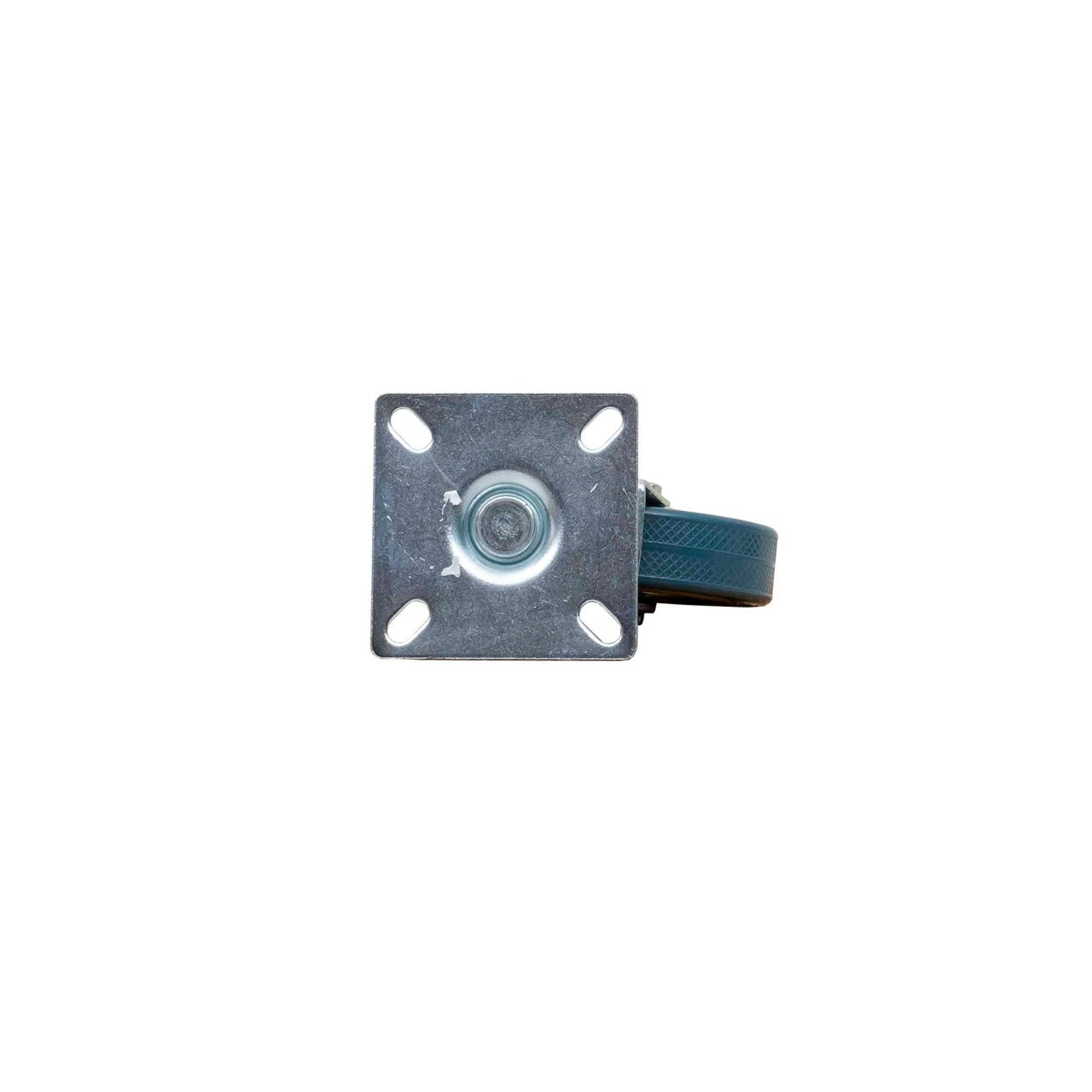Roata pivotanta pentru mobila, cauciuc, 3 inch, albastra