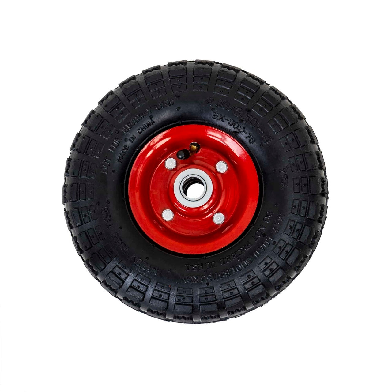 Roata roaba 4.10 / 3.50-4 cu ax 20mm, capacitate 136 Kg, diametru 26 cm