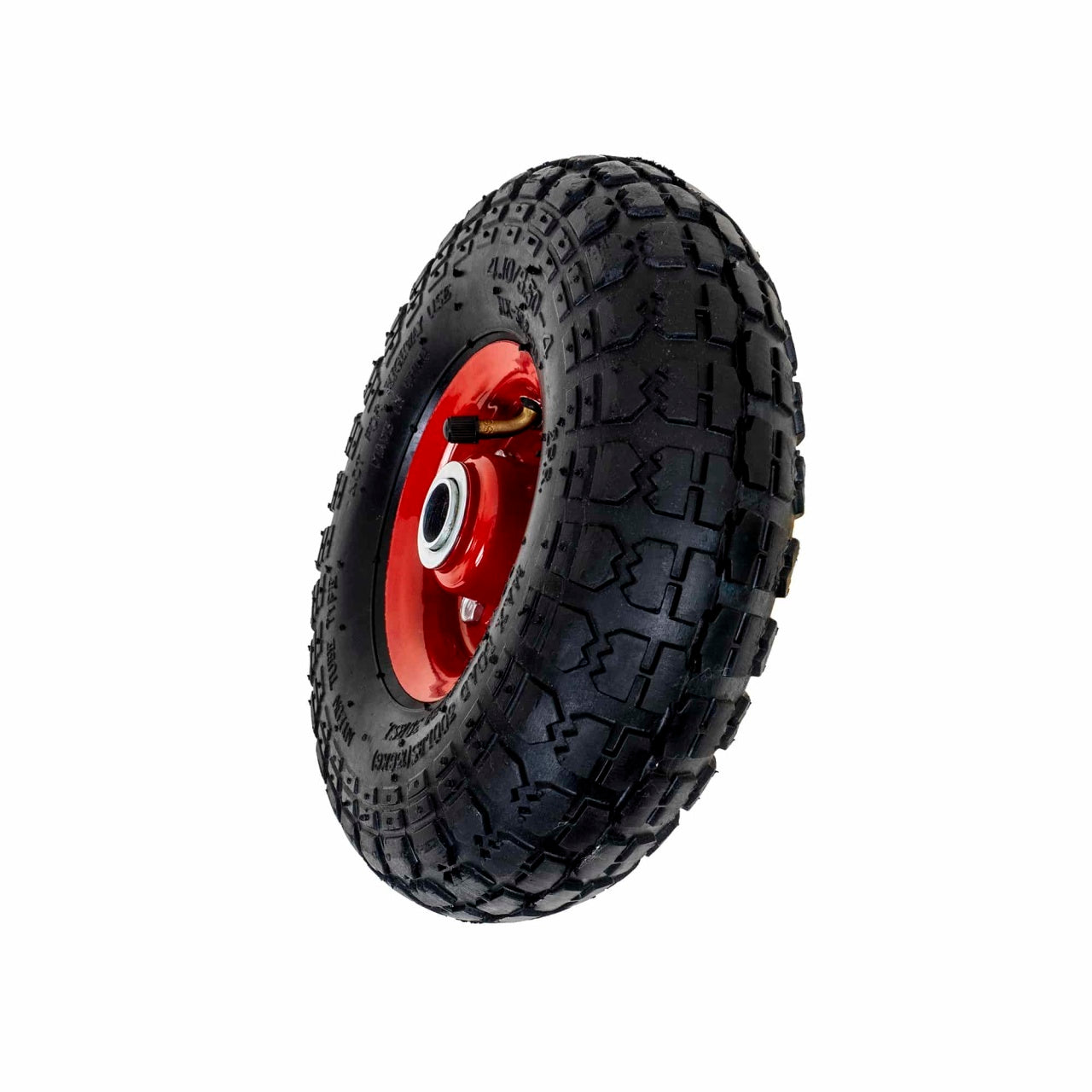 Roata roaba 4.10 / 3.50-4 cu ax 20mm, capacitate 136 Kg, diametru 26 cm
