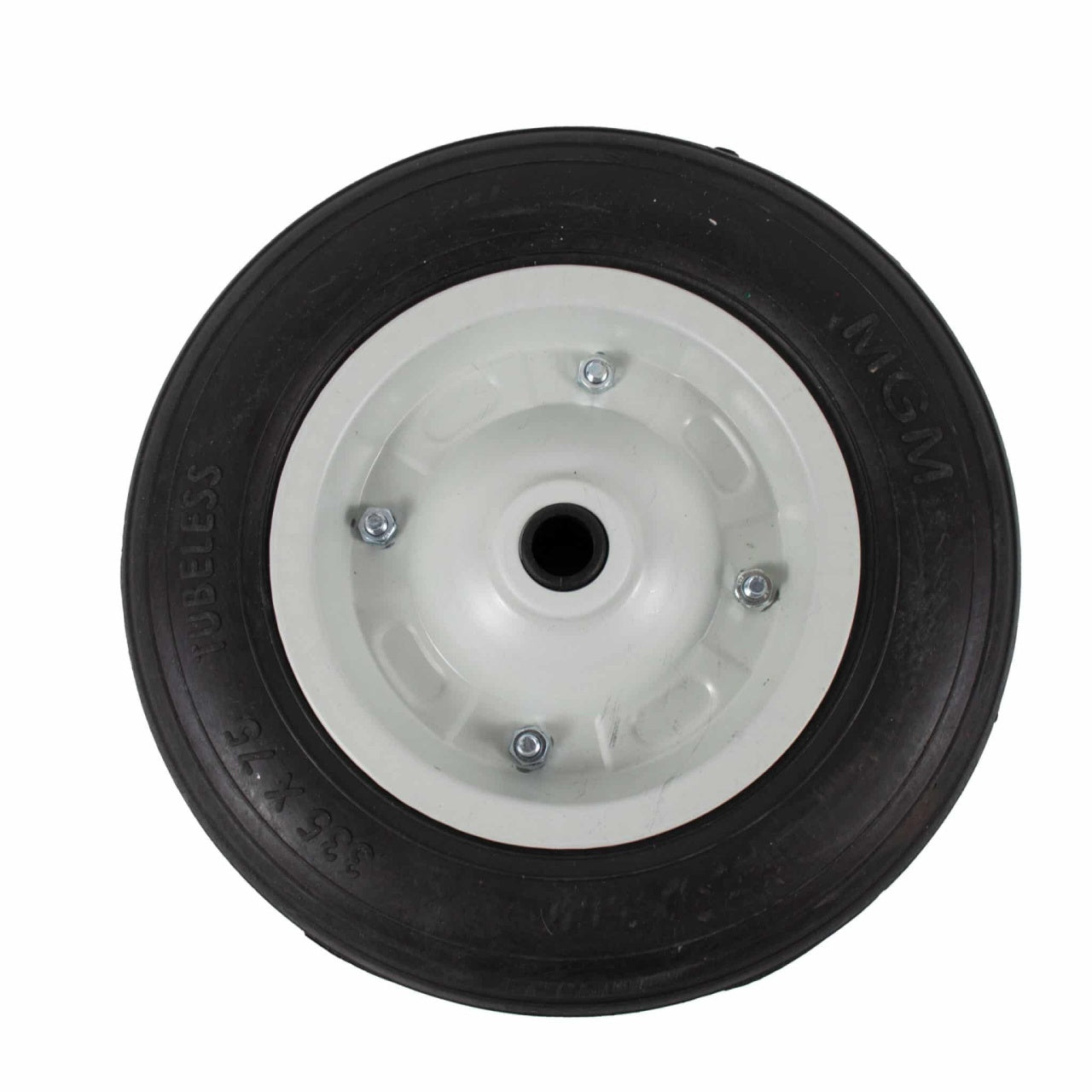 Roata roaba masiva cu bucsa, dimensiune 335 x 75 mm, diametru interior 20 mm