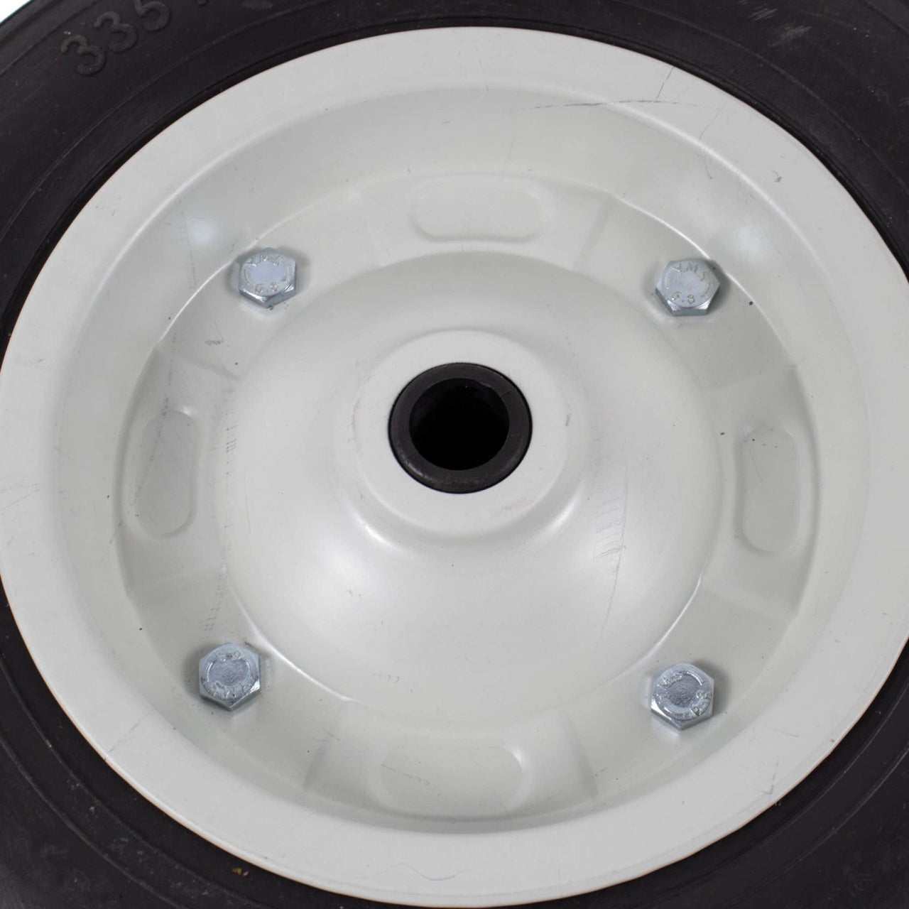 Roata roaba masiva cu bucsa, dimensiune 335 x 75 mm, diametru interior 20 mm