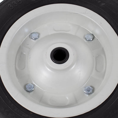 Roata roaba masiva cu bucsa, dimensiune 335 x 75 mm, diametru interior 20 mm