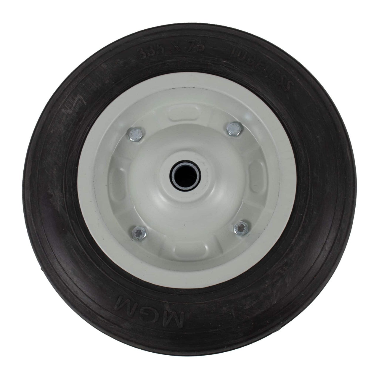 Roata roaba masiva cu rulment, 335 x 75 mm, diametru interior 20 mm