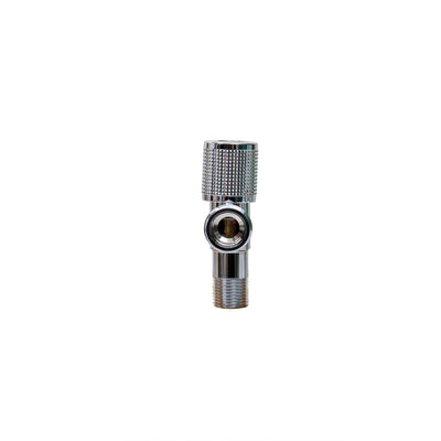 Robinet coltar 1/2""-3/4"" crom cu cartus ceramic si maner metalic ergonomic