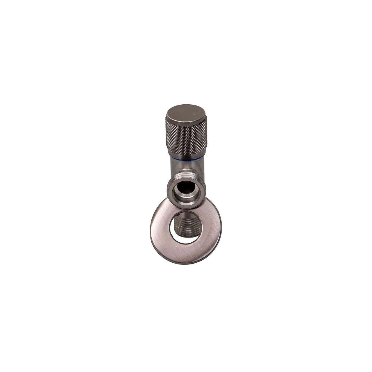 Robinet coltar 1/2""-3/4"" cu cartus ceramic, finisaj black, maner metalic